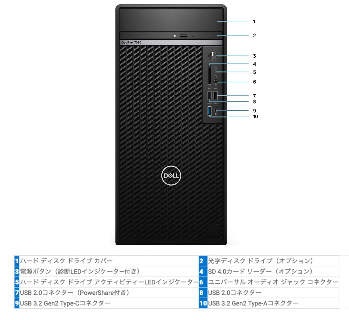 Amazon.co.jp: DELL OptiPlex 7080/7090 タワー 第10世代 i7 メモリ